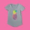 Cricut® Gray Women's Fitted V-Neck T-Shirt Blank